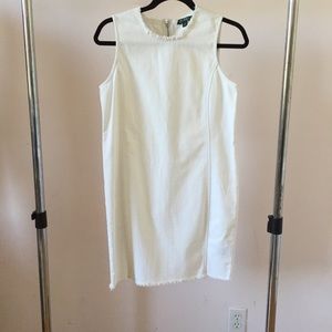 Ralph Lauren Raw Cut White Denim Dress